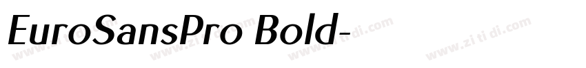 EuroSansPro Bold字体转换